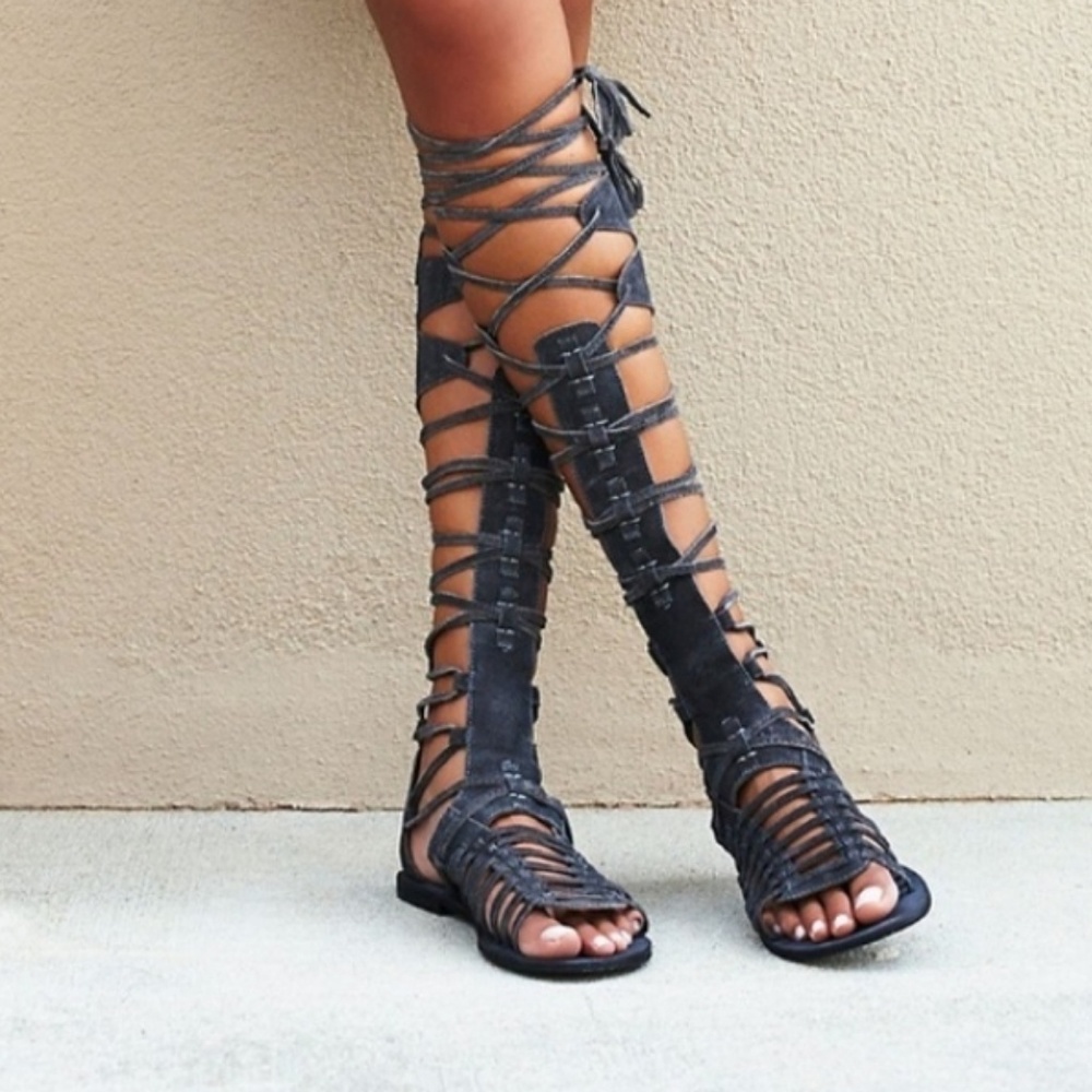 Free People Sun Seeker Tall Gladiator Sandals